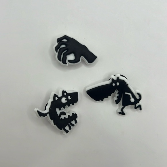 Shadow Monster Jibitz Crocs Shoe Charms Set of 3 - Picture 1 of 2